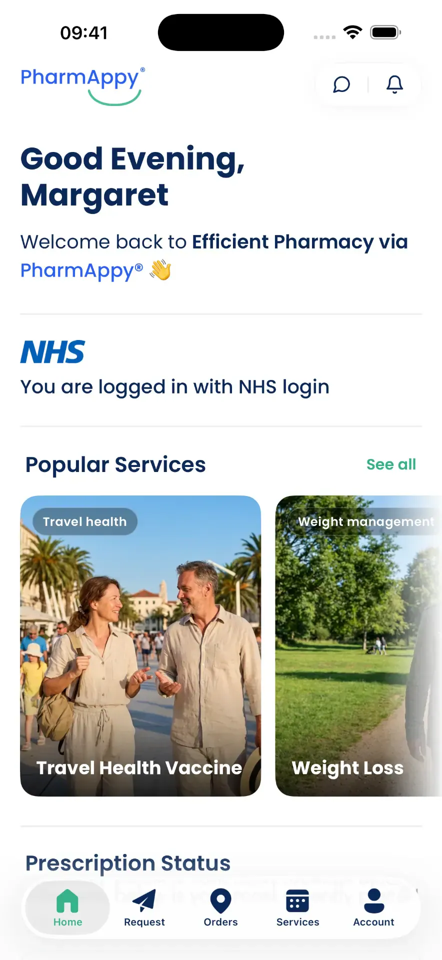 The Ash Pharmacy app on a phone